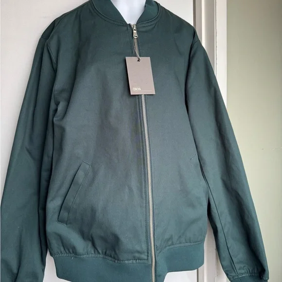 ASOS Green Bomber Jacket - Picture 1 of 8
